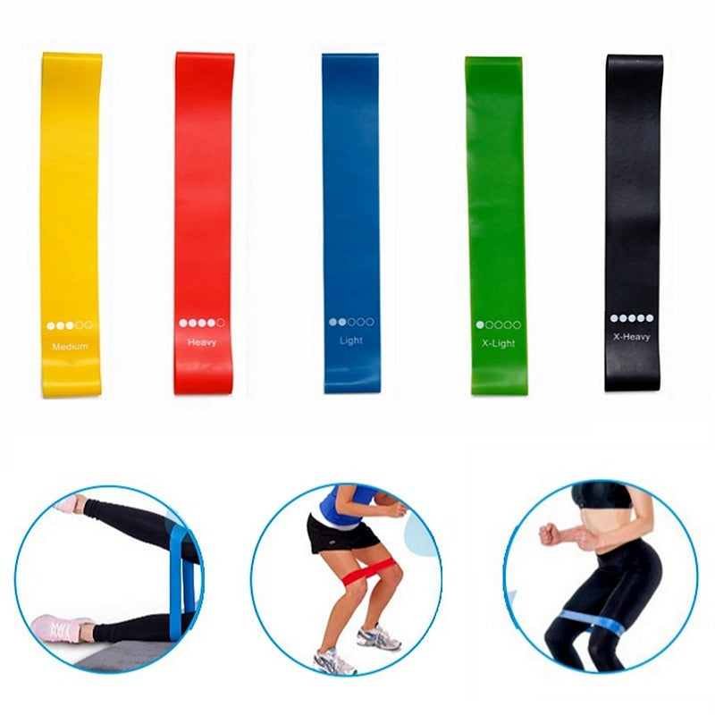 Velofitix™ Ultimate Yoga Resistance Rubber Bands Indoor Outdoor Fitness Equipment 0.35mm-1.1mm